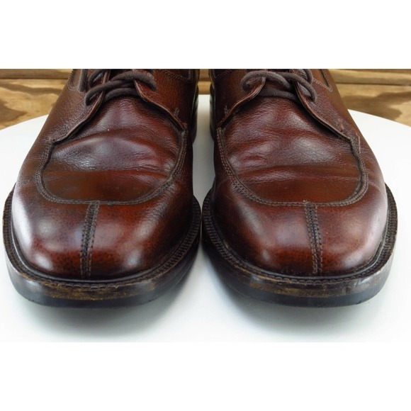 Cole Haan Shoes Sz 8.5 M Round Toe Brown Derby Oxfords Leather Men 14172 - Picture 2 of 9